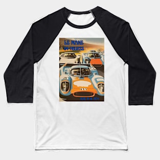 1974 Le Mans 24 Hours/Heures Racing Poster Baseball T-Shirt